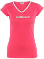 BABOLAT - T-shirt training girl-woman różowy.jpg