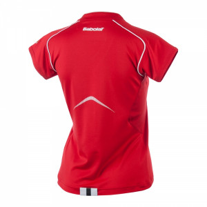 BABOLAT - Koszulka dziewczęca Polo CLUB czerwona (2013)
