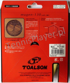 TOALSON - Naciąg tenisowy Neo Natural Mugen 1.30 mm