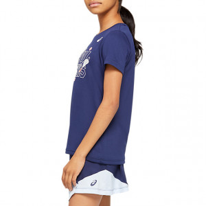 ASICS - T-shirt junior Tennis Kids GPX T peacoat (2044A012-401)
