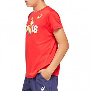 ASICS - T-shirt junior Tennis Kids Graphic T classic red (2044A008-600)