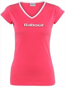 BABOLAT - T-shirt dziewczęcy TRAINING różowy (2013)