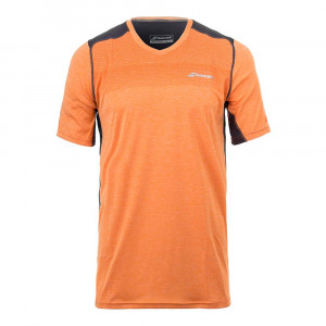 BABOLAT - T-shirt chłopięcy PF V-Neck celosia orange (2017)