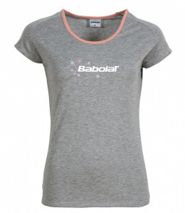 BABOLAT - T-shirt dziewczęcy TEE CORE szary (2015)