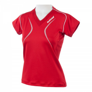 BABOLAT - Koszulka dziewczęca Polo CLUB czerwona (2013)