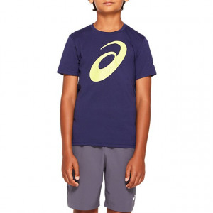 ASICS - T-shirt junior Big Spiral SS Top peacoat