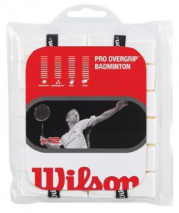 WILSON - Owijka wierzchnia Badminton Pro Overgrip biała - 1 szt.