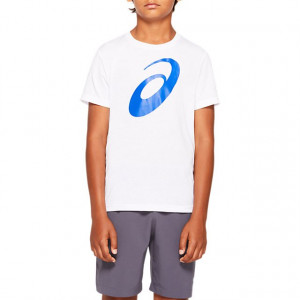 ASICS - T-shirt junior Big Spiral SS Top brilliant white
