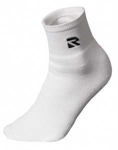 REDSON - Skarpety białe z czarnym logo - 1 para