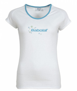 BABOLAT - T-shirt dziewczęcy TEE CORE biały (2015)