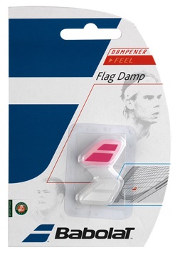 BABOLAT - Tłumik drgań wibrastop FLAG Damp 2 pack pink white.jpg