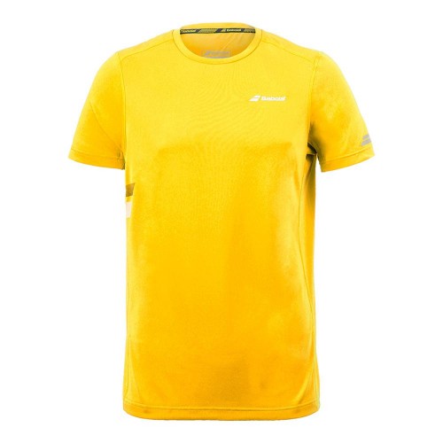 BABOLAT - T-shirt chłopięcy Core Flag Tee aero yellow.jpg
