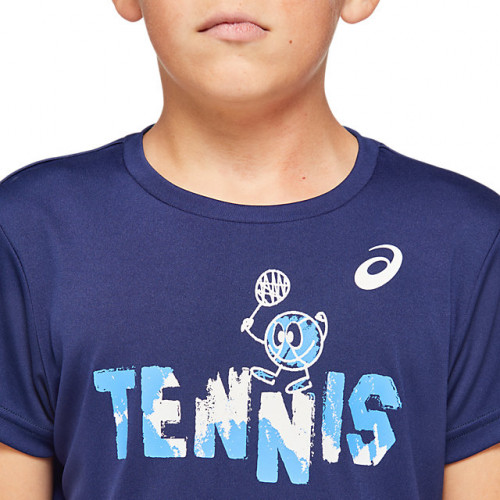 ASICS JR T-shirt chłopięcy Tennis B Graphic T peacoat (2044A008-401)_4.jpg