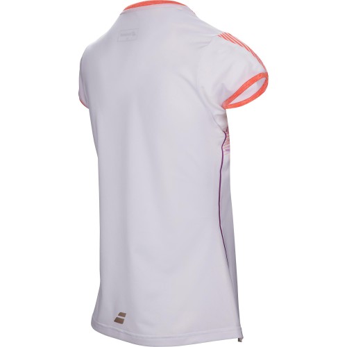 BABOLAT - T-shirt dziewczęcy Performance Cap Sleeve Top Cap white_3.jpg